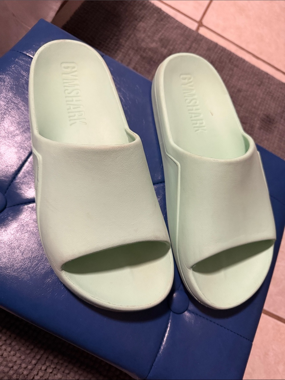 Gymshark Mint Green Slide Sandals
